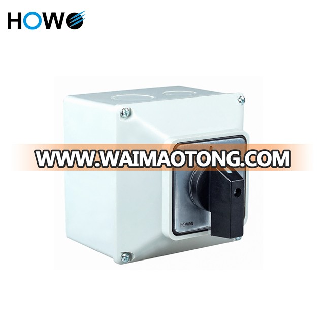 LW26-20 0-1 4P Rotary switch with Protective shell IP65