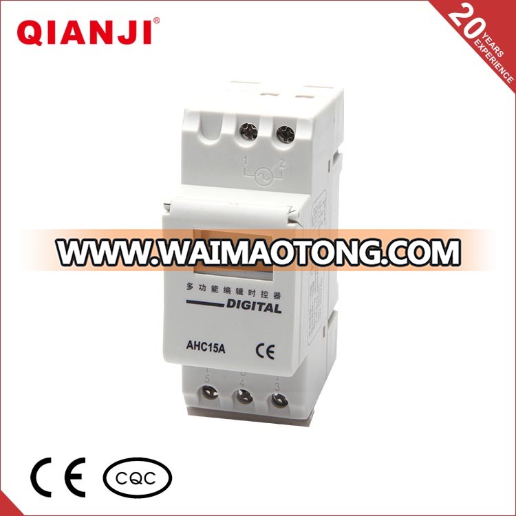 QIANJI Waimaotong China 24 Hour 220V Din Rail Microcomputer Timer Switch